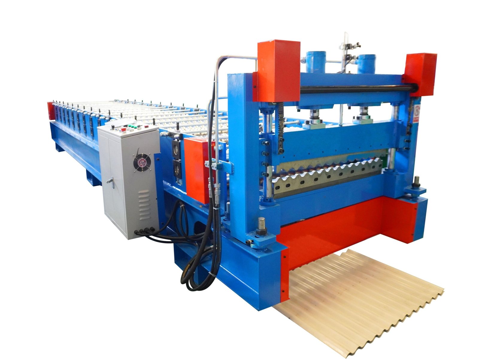 Corrugated roll forming machine