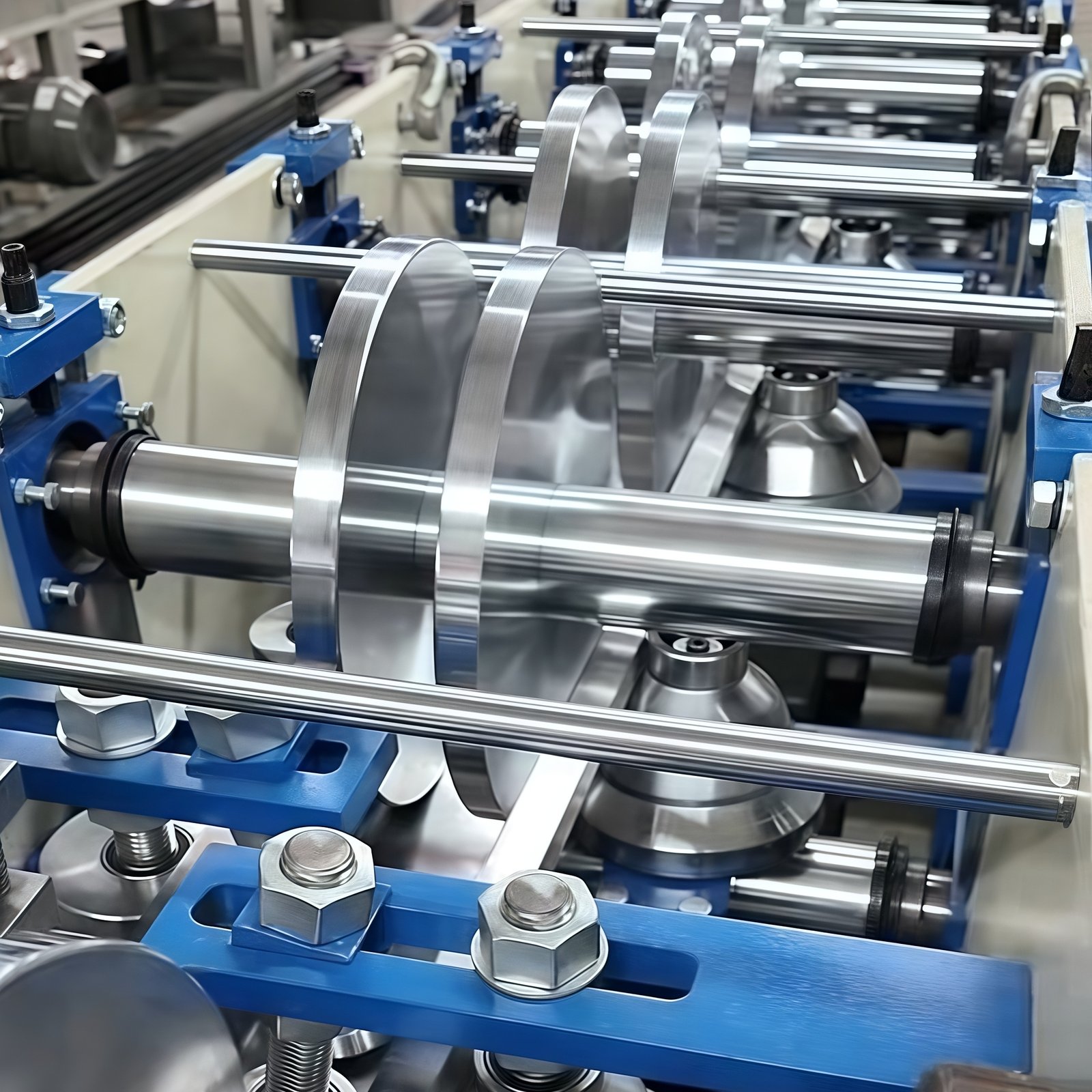 Gutter roll forming machine